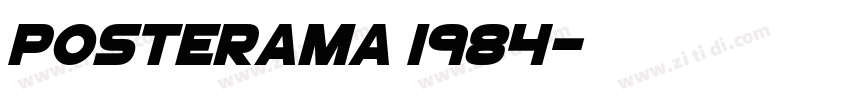 Posterama 1984字体转换